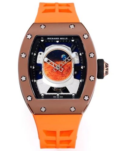 Richard Mille Luxury Timepiece with Orange Strap