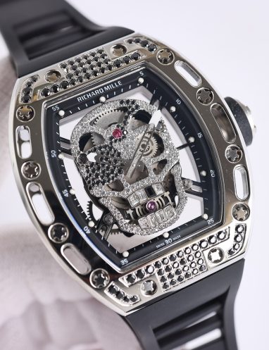 Richard Mille Diamond-Studded Skull Timepiece