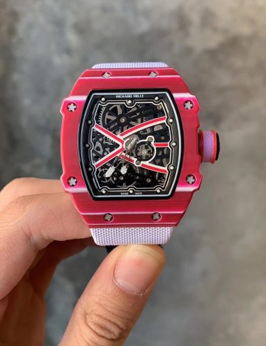 Richard Mille Red Skeleton Dial Luxury Watch