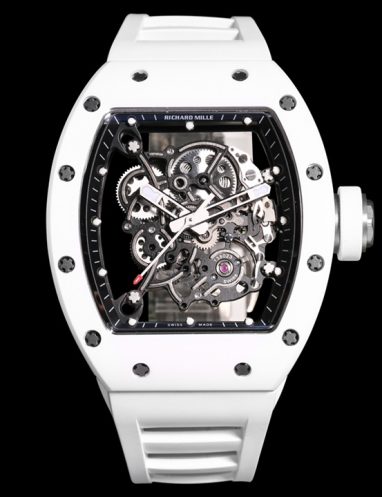 Richard Mille Skeleton Dial White Ceramic Watch