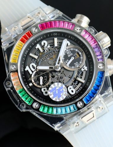 Hublot Rainbow Sapphire Crystal Watch