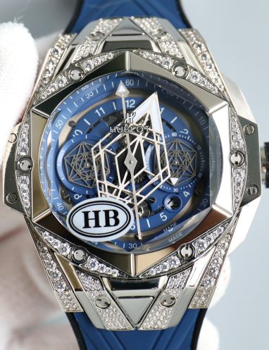 Hublot Luxury Diamond-Accented Chronograph Watch