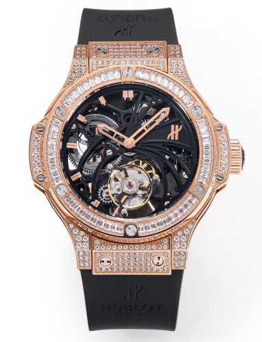Hublot Diamond-Encrusted Skeleton Watch