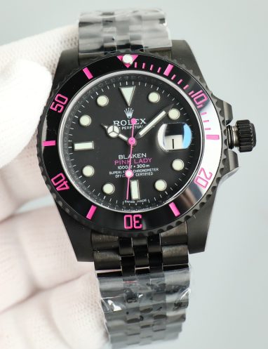 Rolex Blaken Pink Lady Custom Watch